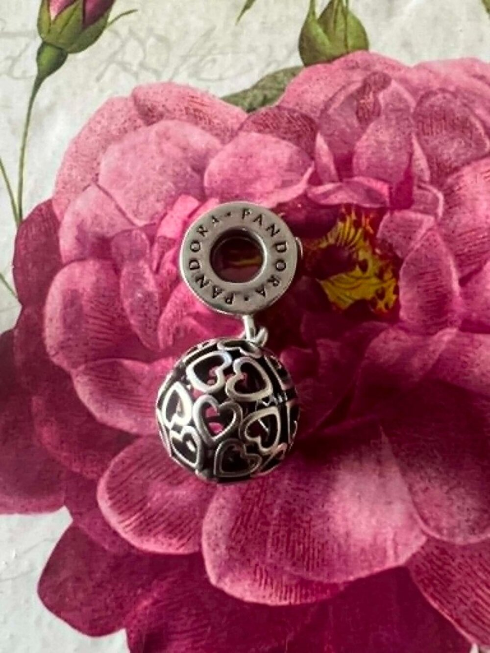 Authentic Pandora Harmonious Hearts Dangle #797255